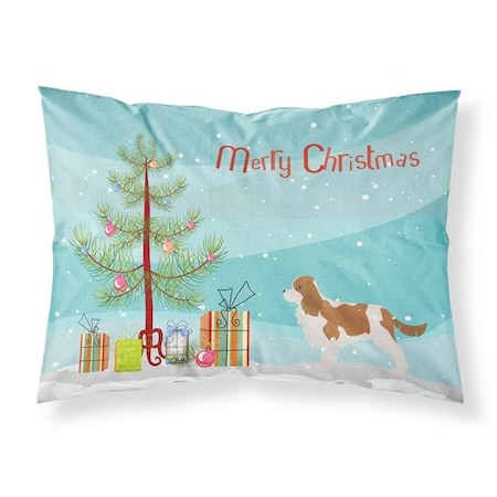 Carolines Treasures Carolines Treasures BB2967PILLOWCASE Cavalier King Charles Spaniel Merry Christmas Tree Fabric Standard Pillowcase BB2967PILLOWCASE